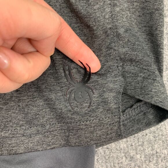 Spyder Active Shorts Mens XXL 2XL Gray Inner Lined Performance Proweb Stretch - Picture 5 of 14